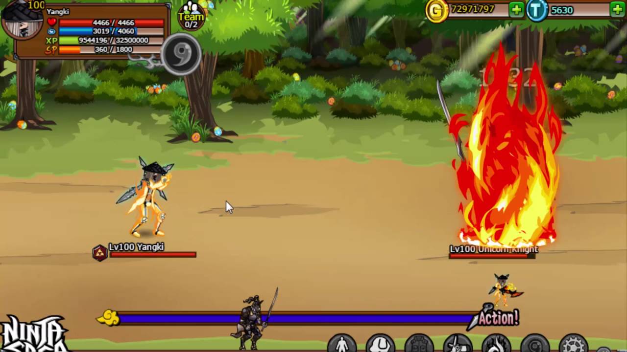 Ninja Saga Yangki - Wew Dark Kirin so fast