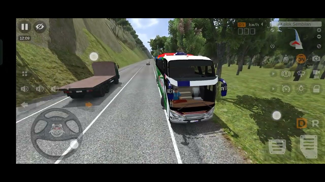 Indonesian bus drive Experience challenge 💚💜