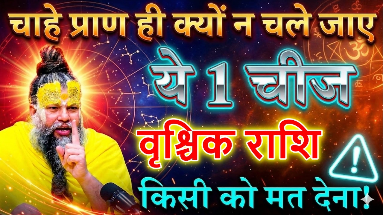 वृश्चिक राशि वालों 18  मार्च 2026: चाहे प्राण ही क्यों न चले जाए, ये 1 चीज किसी को मत देना