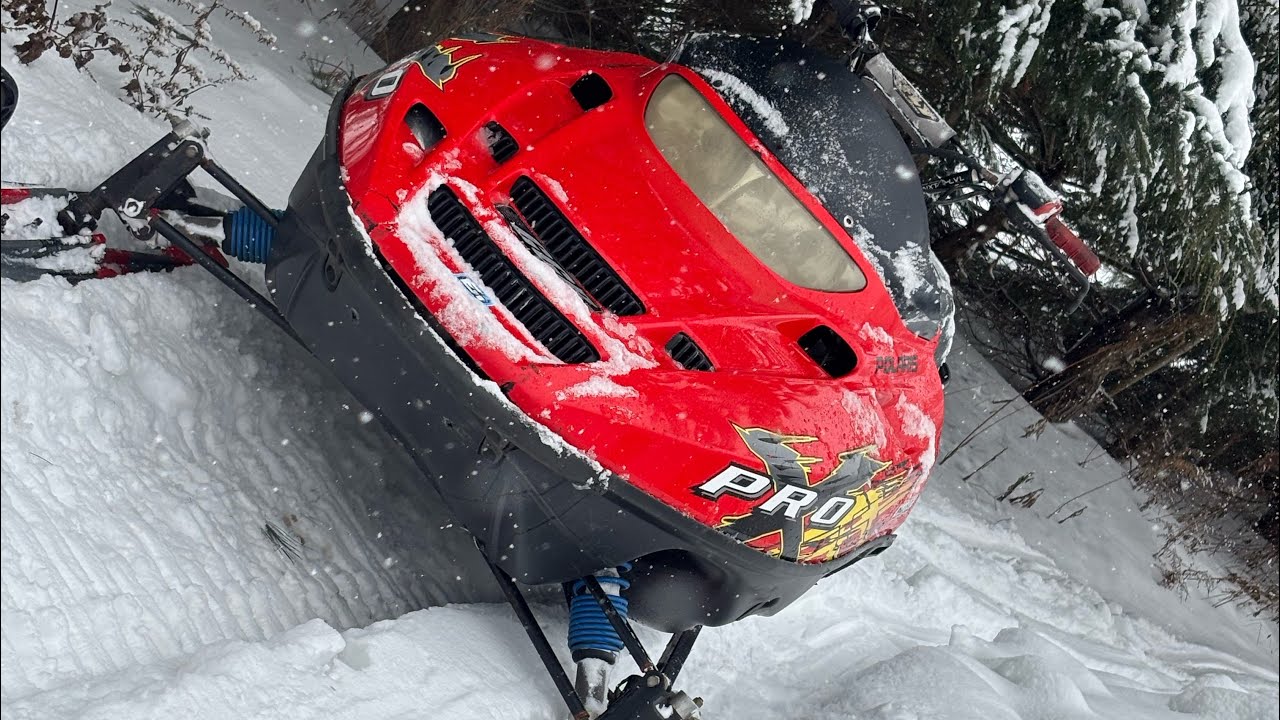 Riding the new sled 