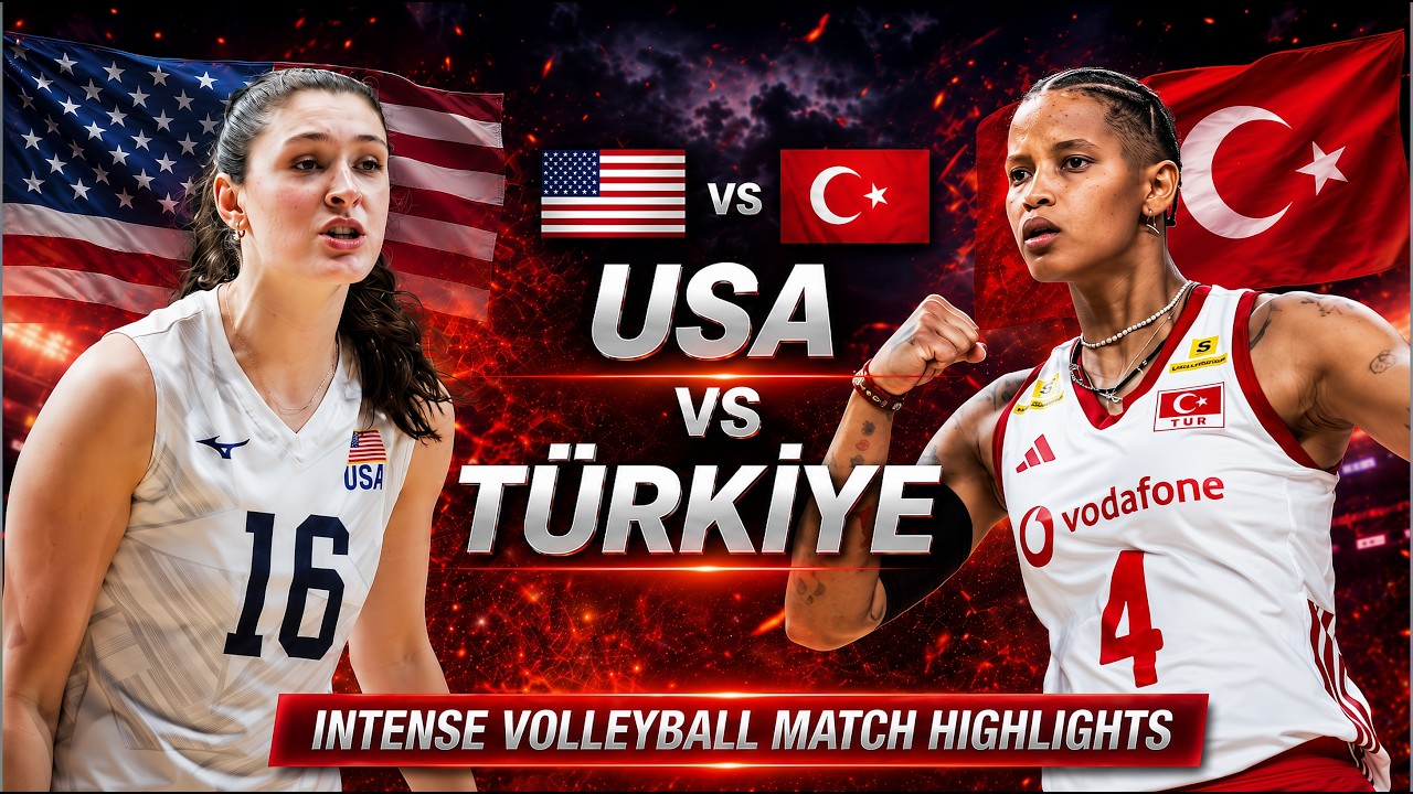 USA vs Turkiye Epic Volleyball Highlights | Women's VNL 2026