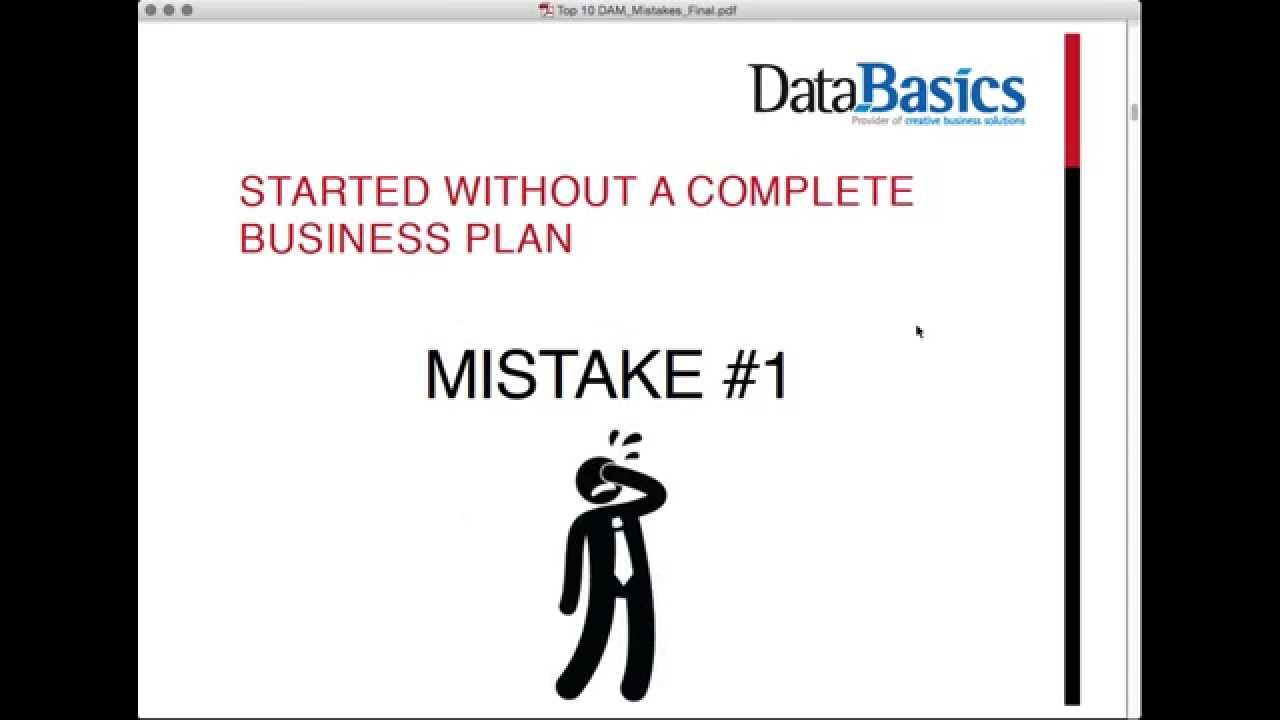 Top 10 Mistakes when implementing a DAM solution