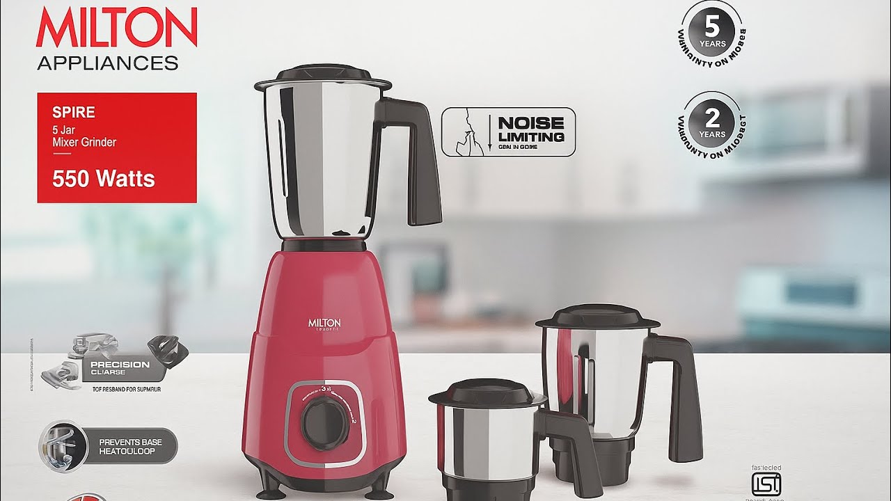 Milton spire 550 watt mixer grinder | Milton spire unboxing | Milton mixer grinder unbox 2025🎖️