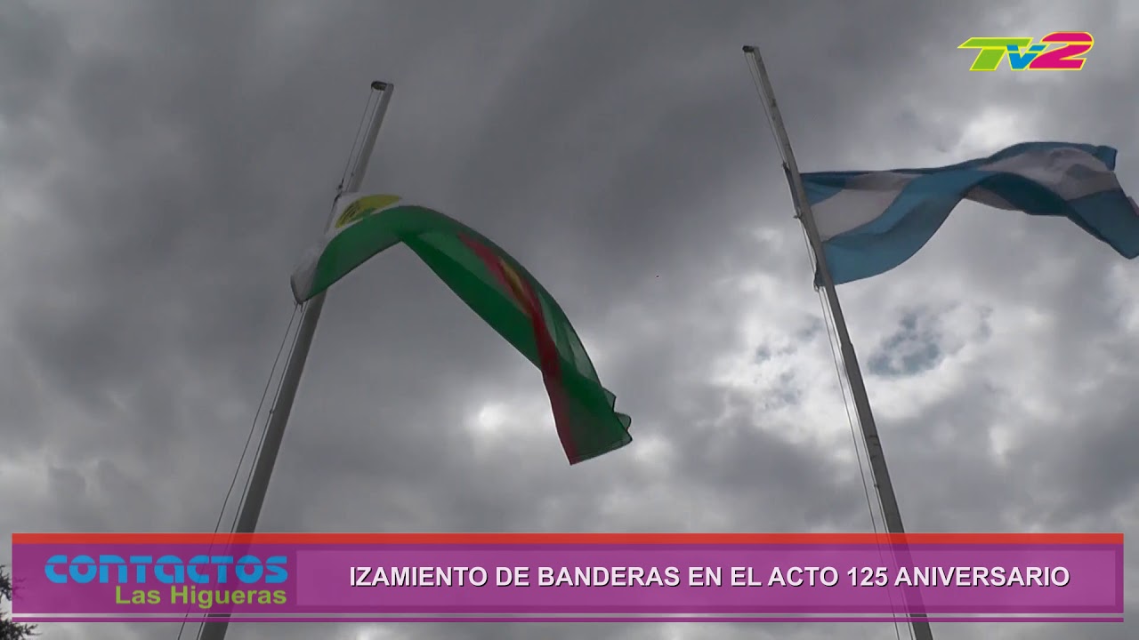 IZAMIENTO DE BANDERAS EN EL ACTO 125 ANIVERSARIO