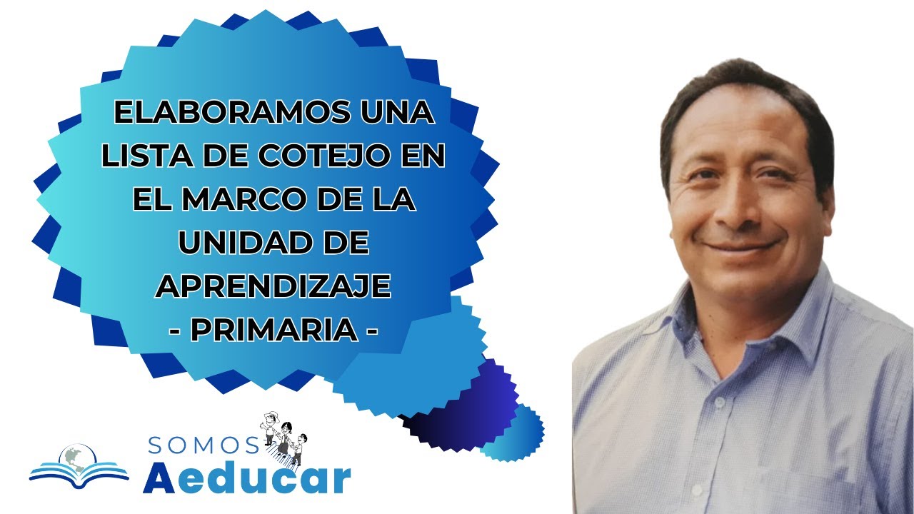 ELABORAMOS UNA LISTA DE COTEJO
