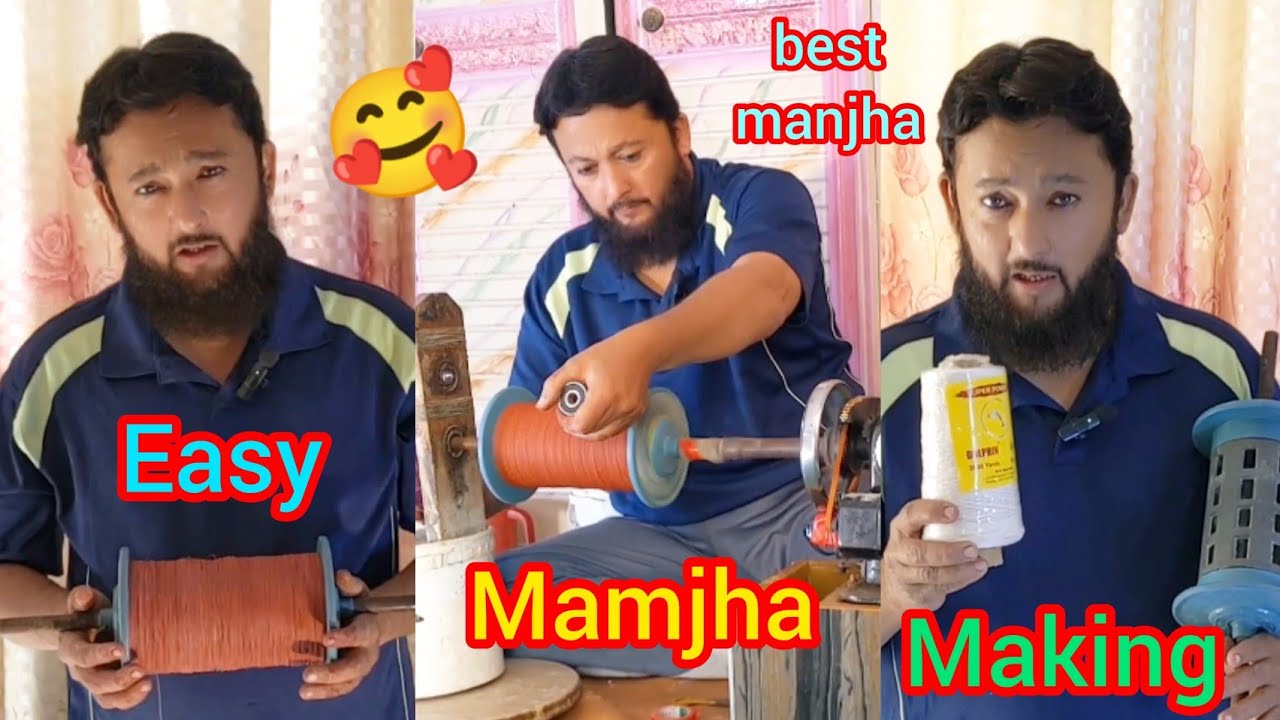 manja making|Easy Manja Making At The Home|How to Make Manja at Home|gar pr aasani se manjha bnay