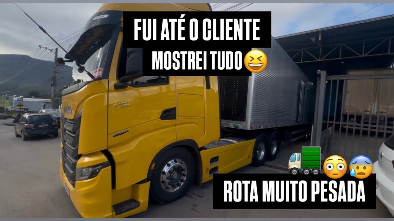 SAINDO PRA DESCARREGAR - Rota pesada pra caminhões - Iveco Sway 