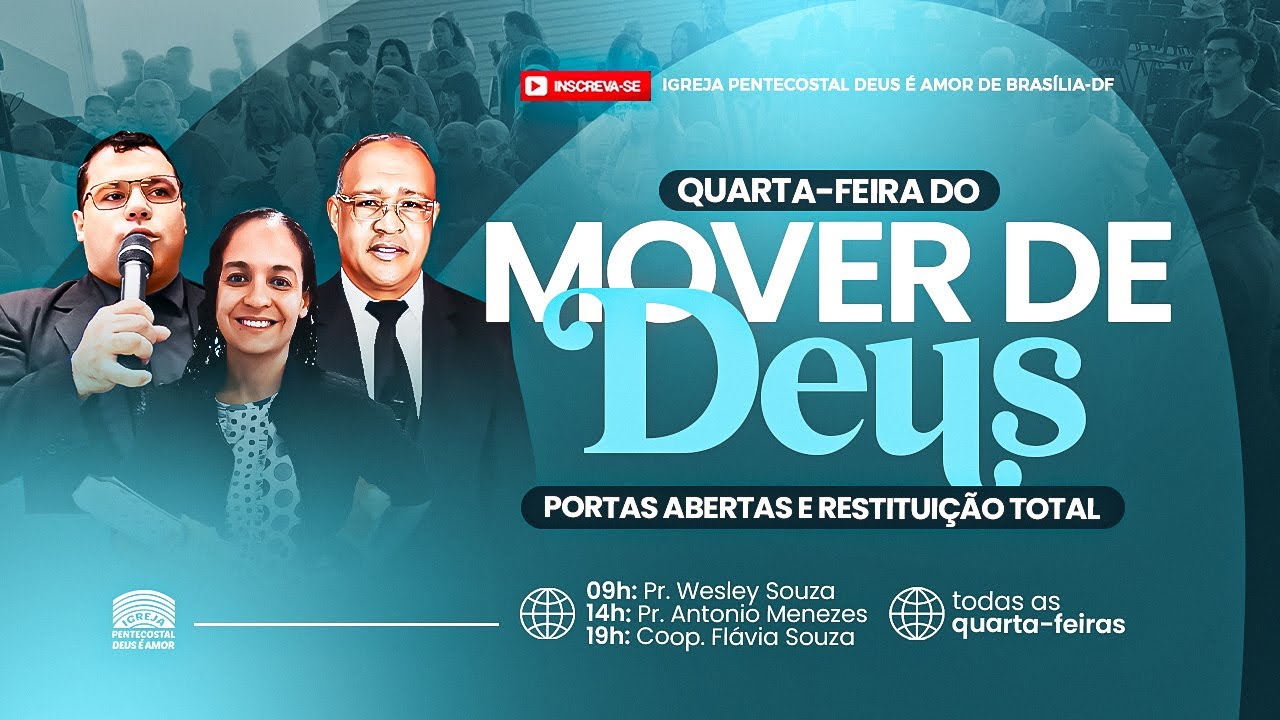 9h50 | IPDA AO VIVO | Quarta do Mover de Deus - 