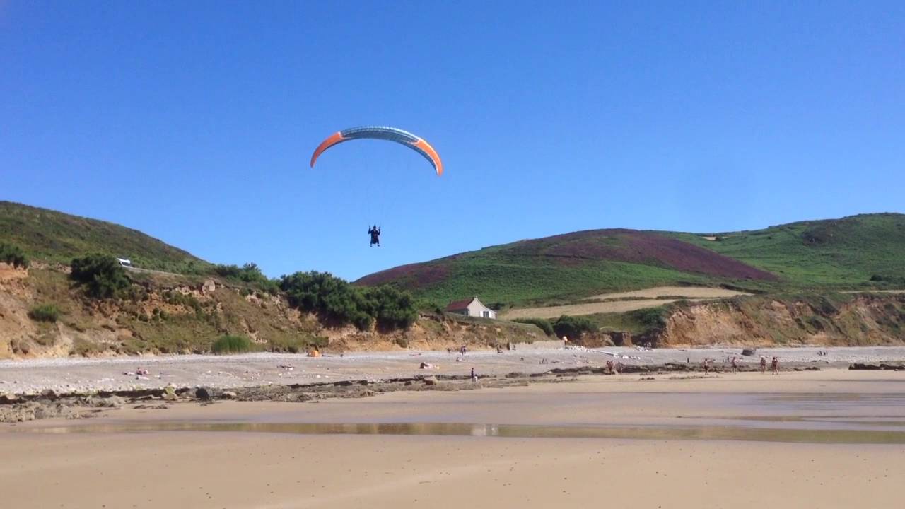Comment d&eacute;coller d'une plage en parapente.