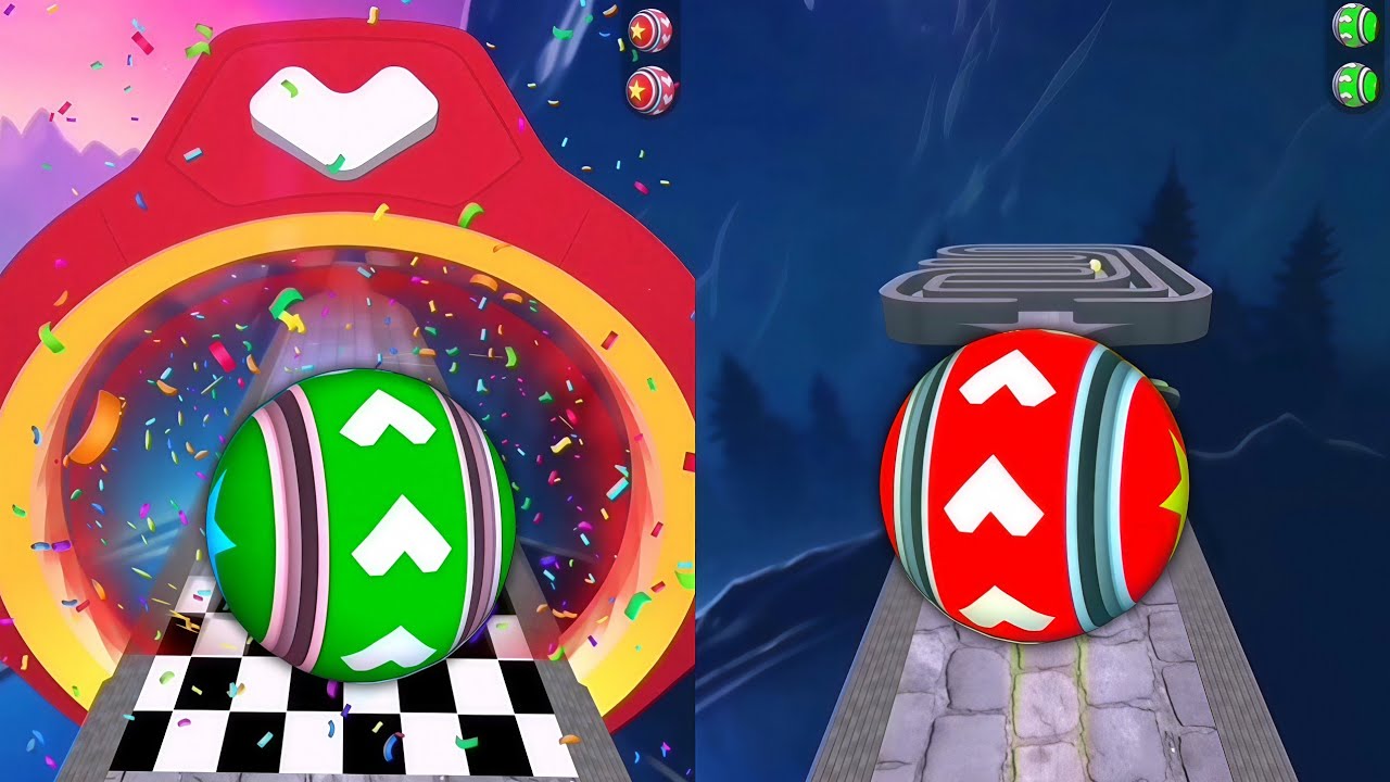 🔴🏁🌍Rolling Ball Sky Adventure Vs Reversed Gameplay SpeedRun Walk-through Level 123