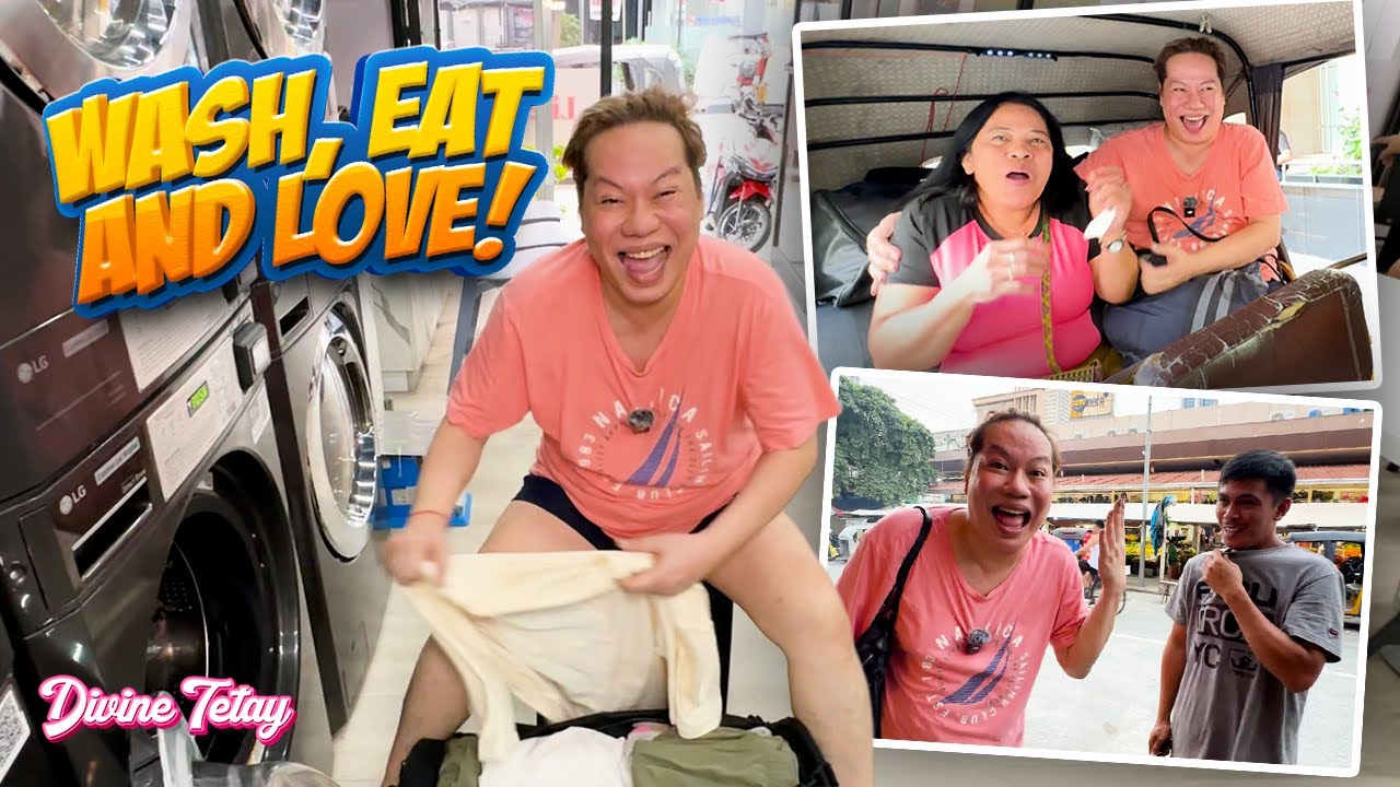LAUNDRY DAY WITH FOOD AND LOVE ON THE SIDE MGA KATETS! | DIVINE TETAY