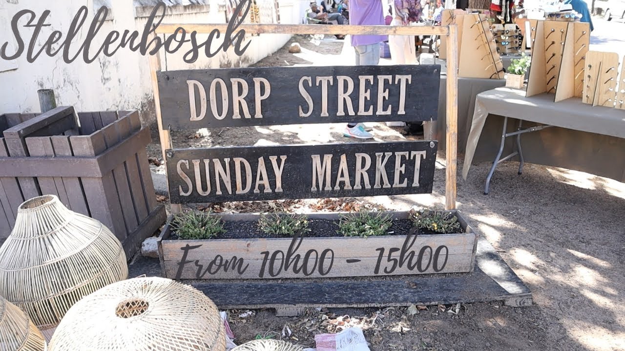 Dorp Street Sunday Market in Stellenbosch