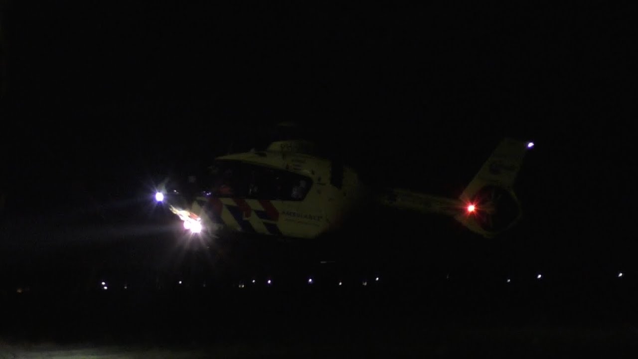 P1/A1 hulpdiensten met spoed naar  MMT-inzet Nicolaas Beetstraat Sliedrecht + Opstijgen Lifeliner 2