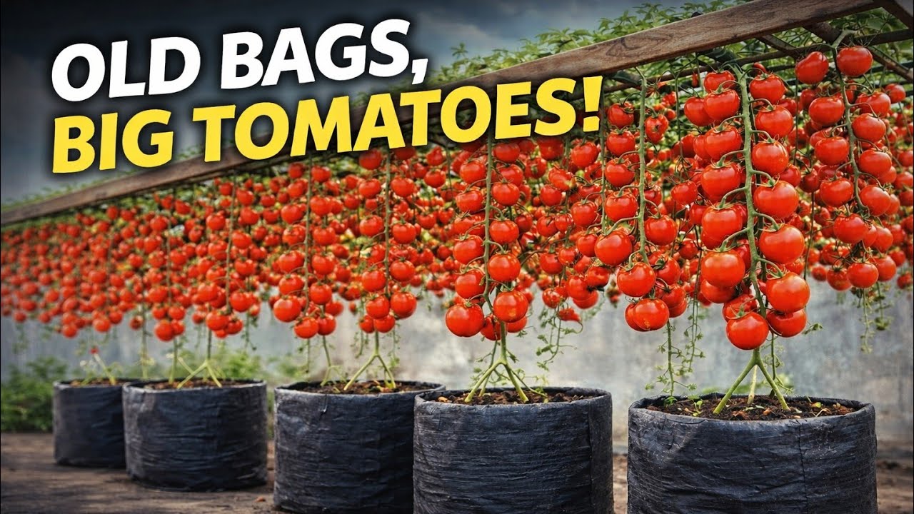 Big Tomatoes with Zero Cost (Old Bags Hack!)