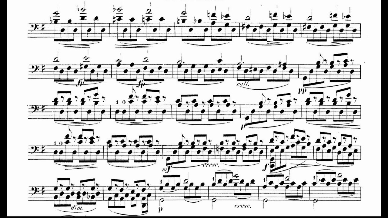 Piatti Caprice for cello solo n.11, op. 25 - Adagio, Allegro