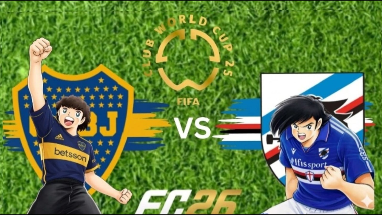 Boca Juniors VS Sampdoria. Mundial de Clubes en Capitán Tsubasa y Blue Lock Ronda 1