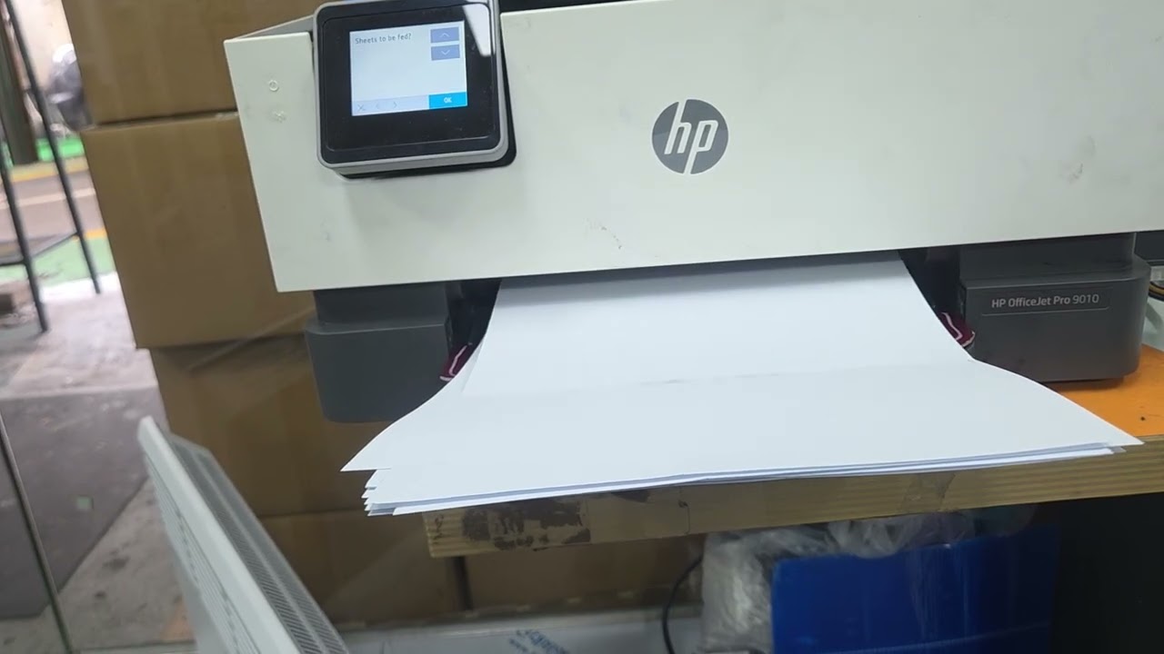 Hp9010 트레이 복사용지 100장이상 프린팅 하기