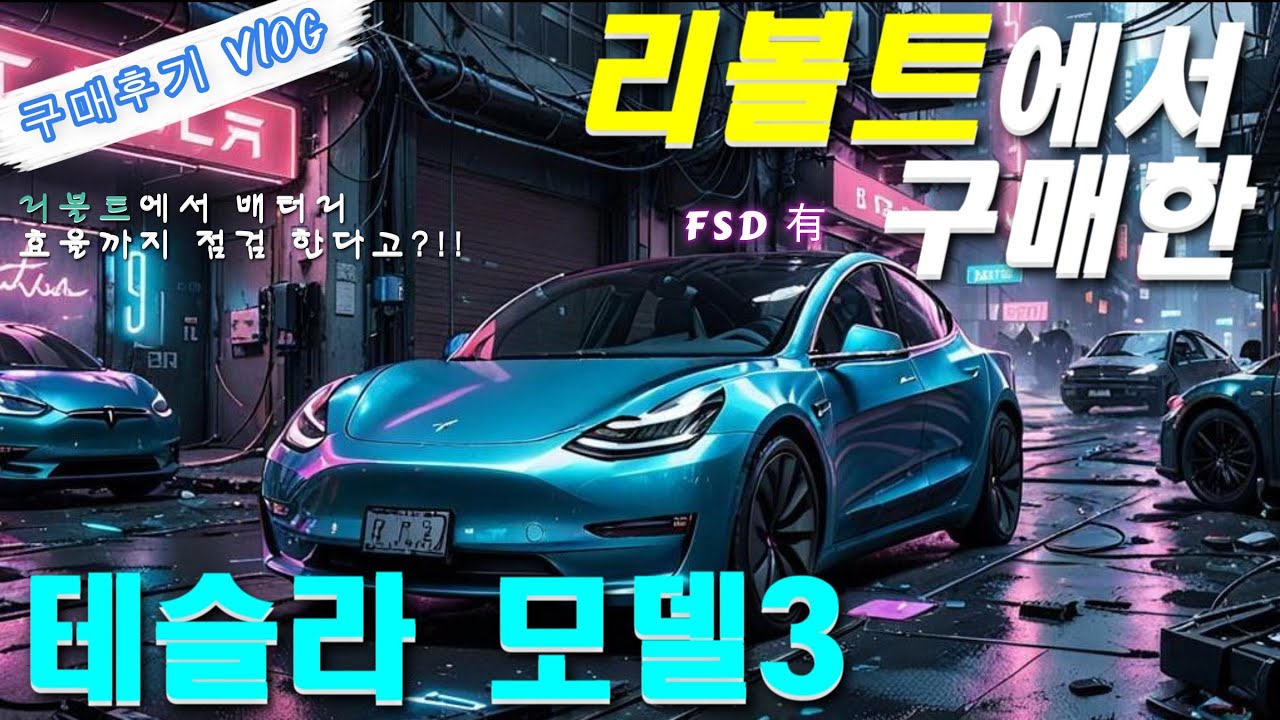 (테슬라 | 모델3) 리볼트에서 구매한 내 차 모델3 | #테슬라 #모델3 #모델Y #전기차 #전기차배터리 #리볼트 #전기차구매 #중고전기차