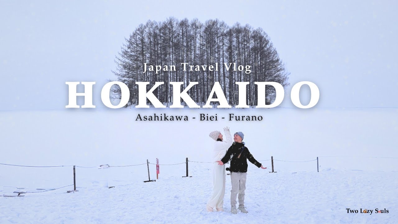 Hokkaido Winter Trip Ep 1 l A day in Asahikawa🐧, Biei & Furano l Japan Travel Vlog l Day 0-2