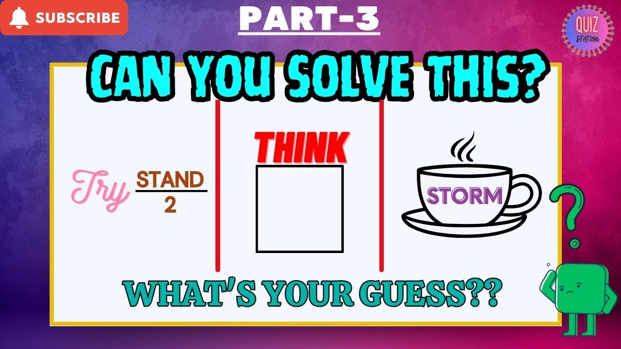 Ultimate Rebus Puzzle Challenge! 🧠💡| Part -3