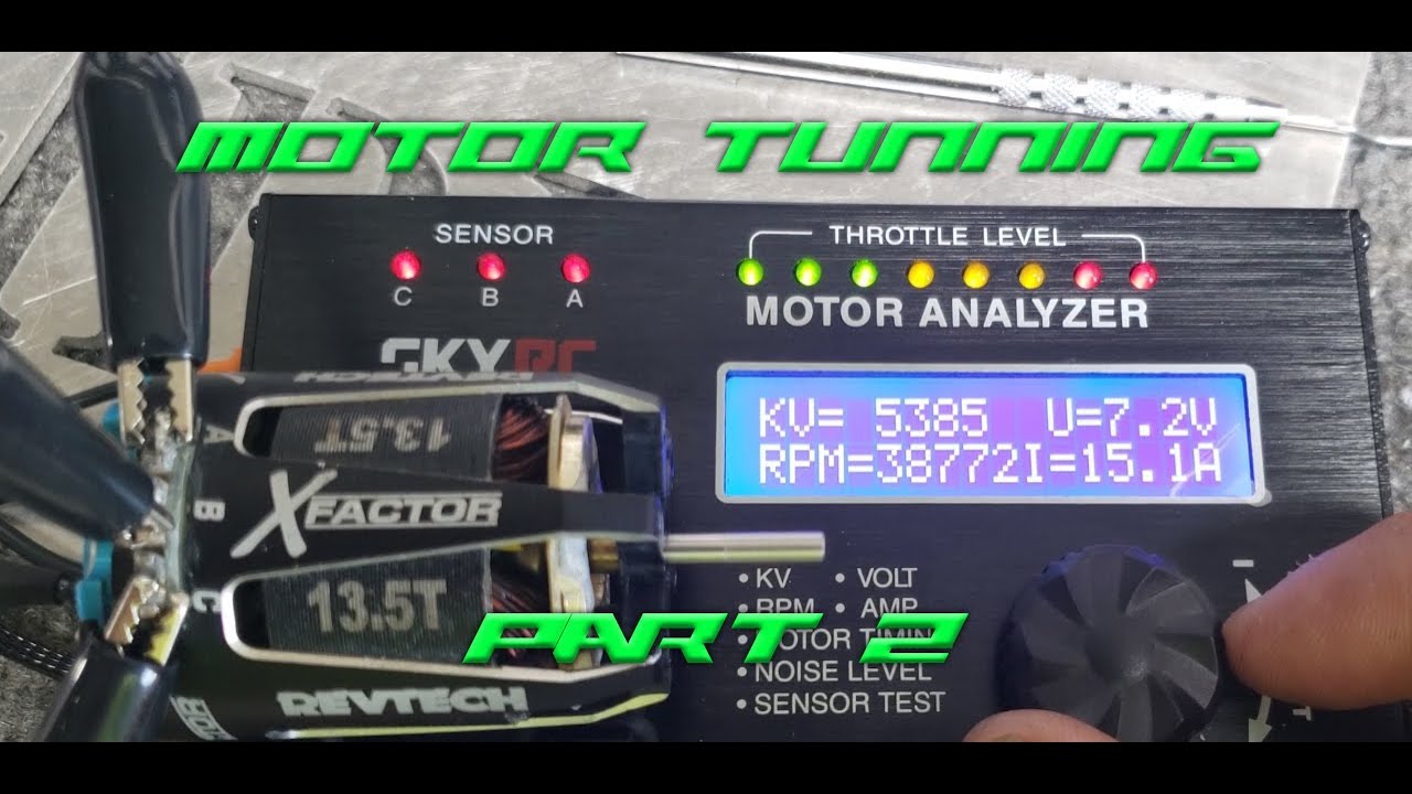 How to tune your RC sensored Brushless motor, Part 2, Adjusting Timing using our Motor Analyzer