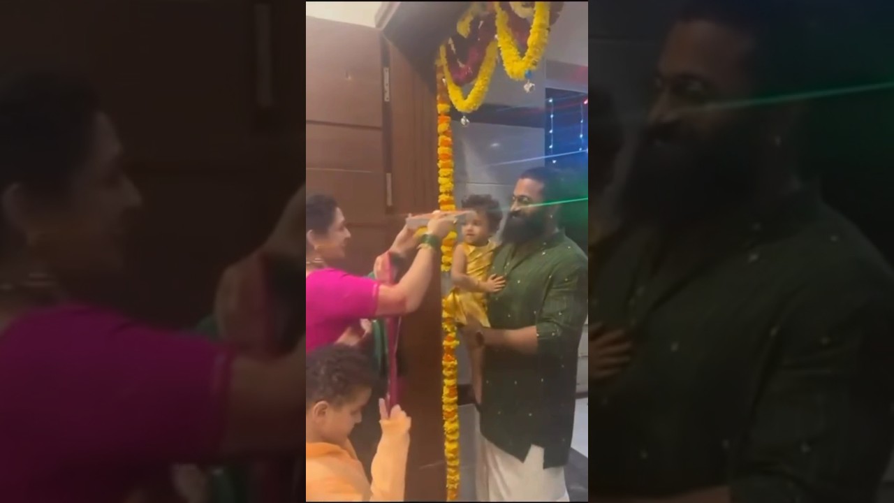 Rishab Shetty gets a heartfelt WELCOME at home After WINNING the National Award #rishabshetty
