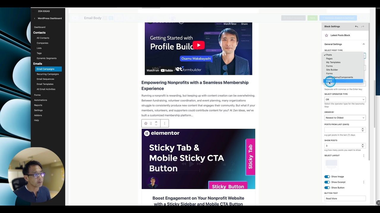Create Newsletters in Minutes with FluentCRM’s Latest Posts Block | WordPress Tutorial