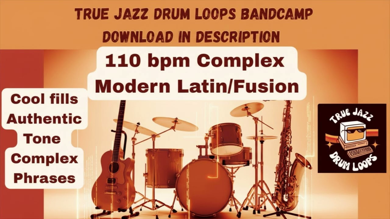 110 bpm Modern Latin/Fusion Drum Only-Complete Song- Download in Description 