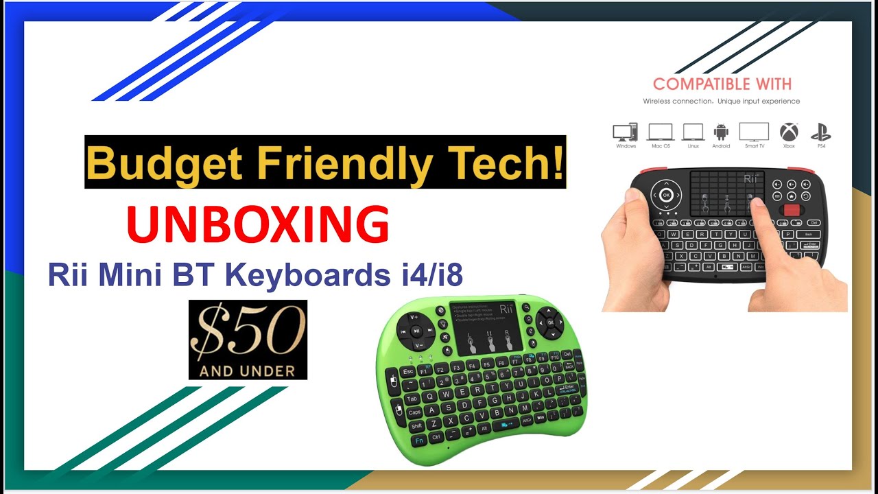 Rii Mini BT Keyboards (i4/i8) Unboxing