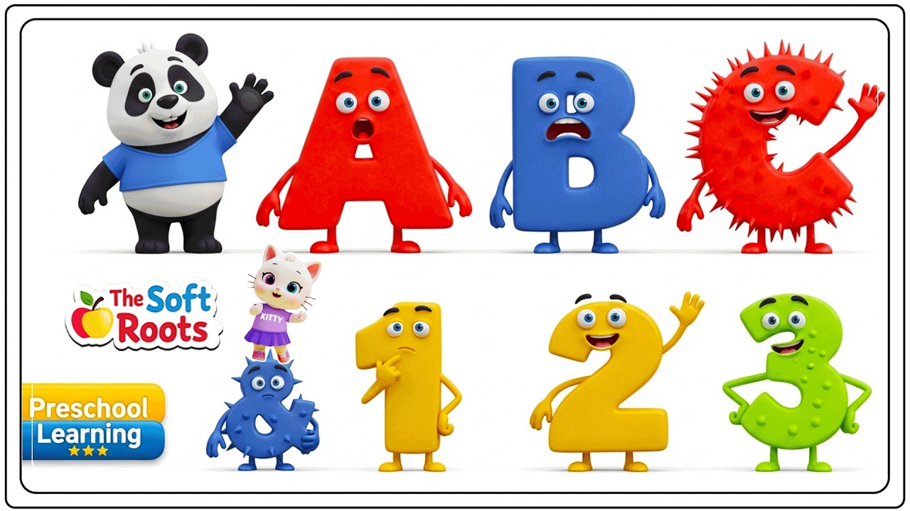 Preschool Learning activities for 3 year olds at home | Learn ABC Phonics Shapes Numbers Colors 🌈