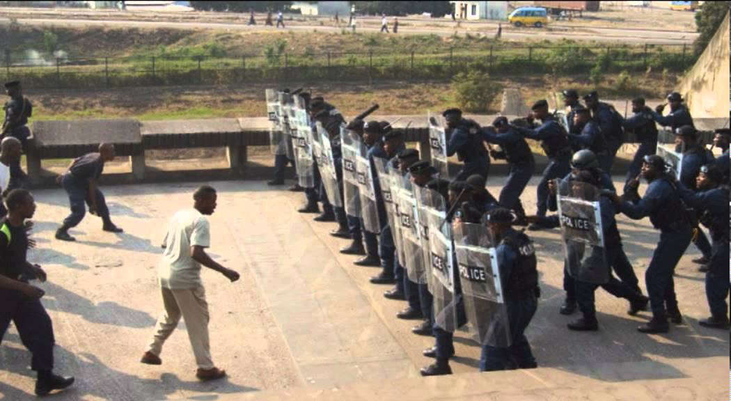 ESP Training mission in Congo - ESP Expandable Batons and Antiriot Shields in practice