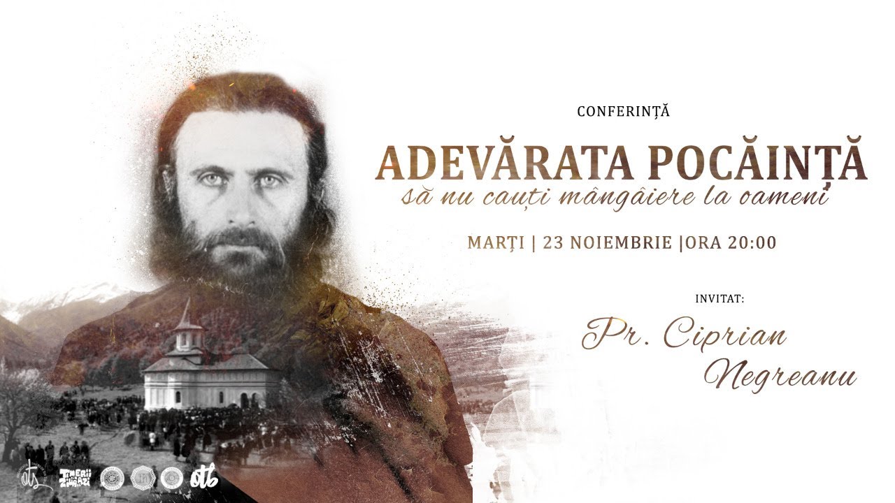 ⭕ LIVE: Pr. Ciprian Negreanu – Conferința „Adevărata pocăință – să nu cauți mângâiere la oameni”