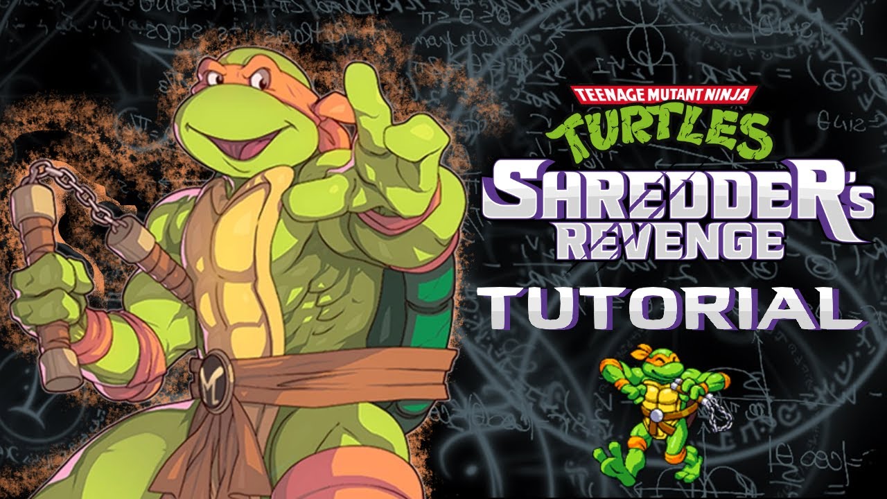 TMNT: Месть Шреддера. Урок по приемам/комбо Майки.