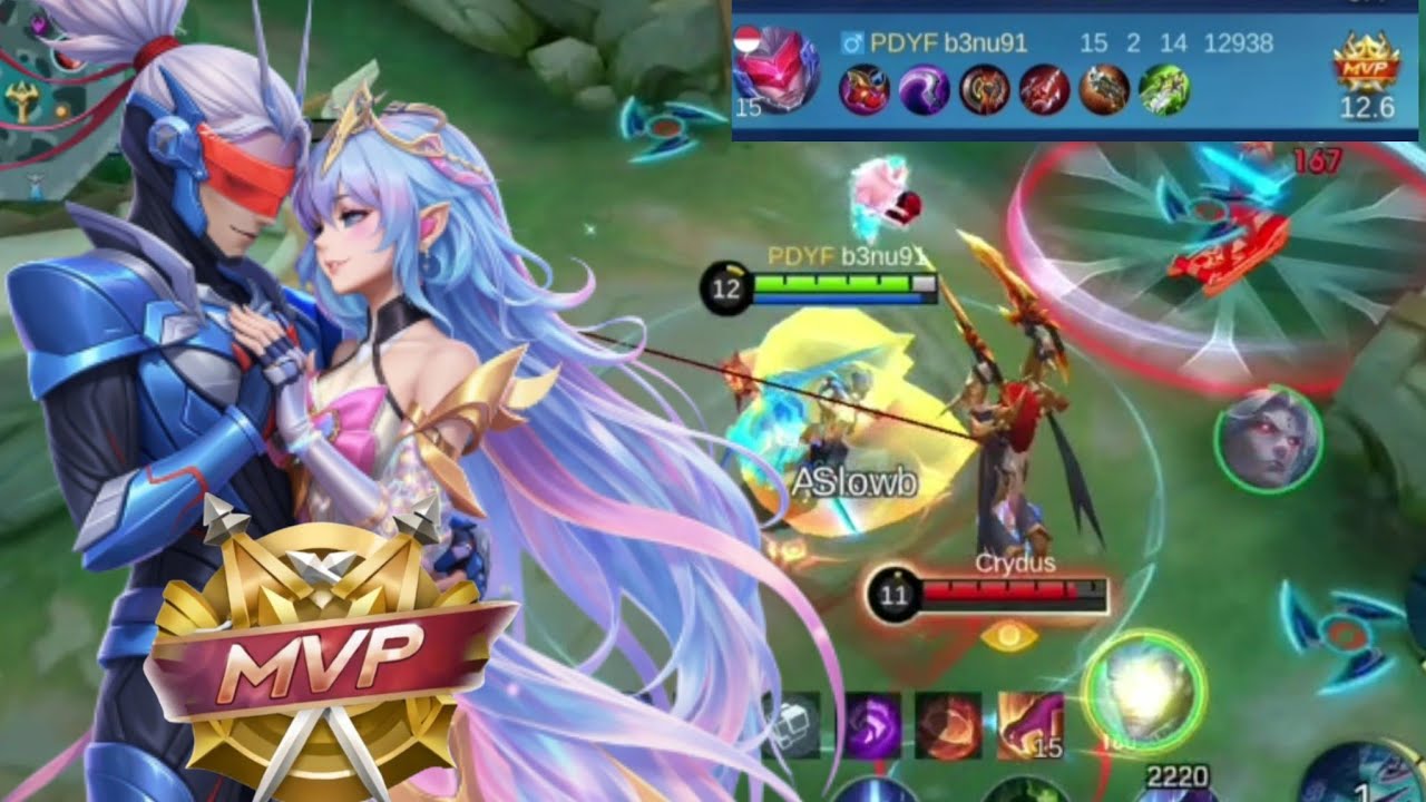 DUO BUCIN MVP !! SABER X ANGELA !! ULTI NYA GACOR - MLBB