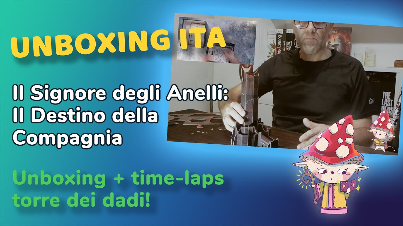 UNBOXING IL SIGNORE DEGLI ANELLI stile Pandemic + timelaps costruzione dice tower