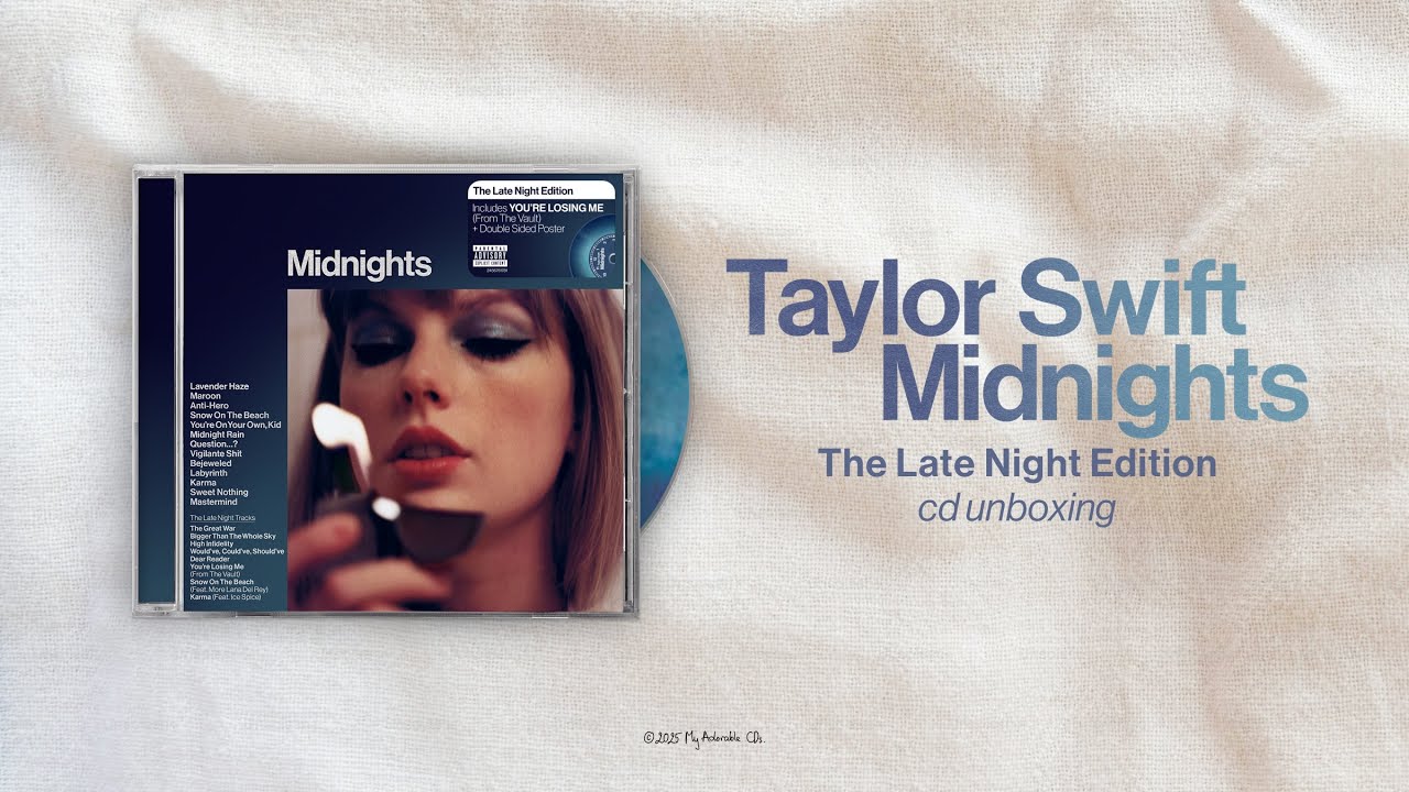 Taylor Swift | Midnights (The Late Night Edition) | CD Unboxing