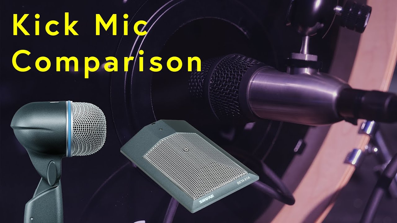 Kick Mic Comparison: Earthworks DM6 vs Shure Beta 52A and 91A Bass Drum Sound Test
