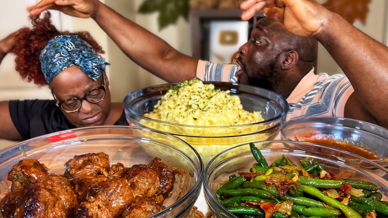 THIS VIDEO GOT WILD..| SWEDISH MEATBALLS| MASHED POTATOES| MUKBANG EATING SHOW!