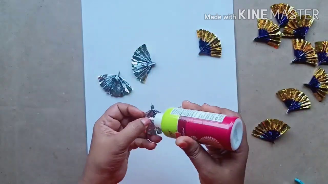 3D Collage with Chocolate Wrappers
