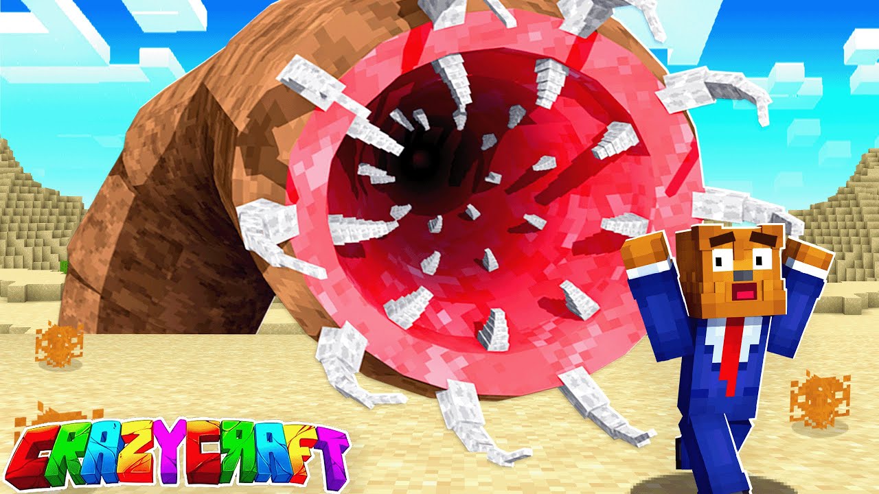 Dune SANDWORM In Minecraft Crazy Craft