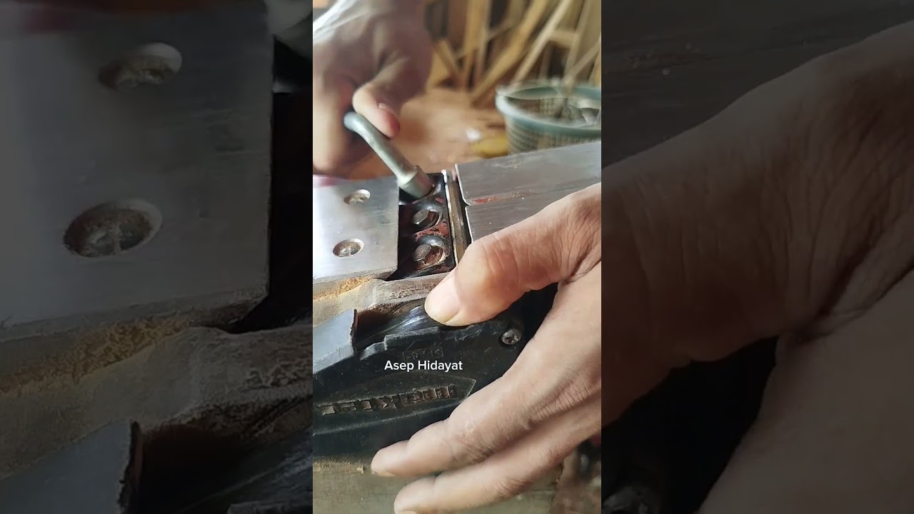Cara setting pisau planer tangan #woodworking #wood #karyadarikayu #diy #woodwork #carpenter