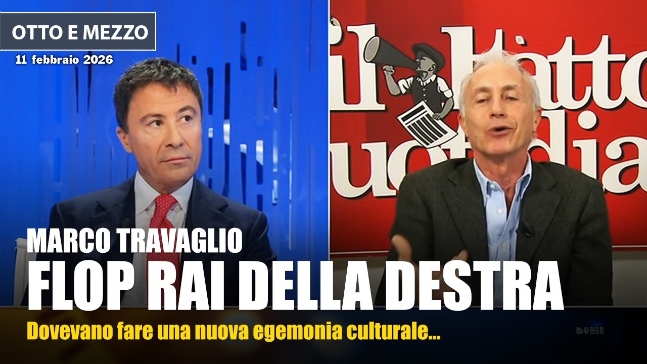 Marco Travaglio sul flop delle trasmissioni rai di destra, tra figuracce e gaffe