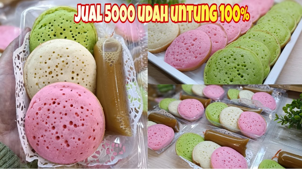 DiJual 5000 Udah Dapat Untung 100%⁉️⁉️ Ide Jualan Ramadhan 2024 ||Serabi Kuah kinca Manis & Gurih‼️