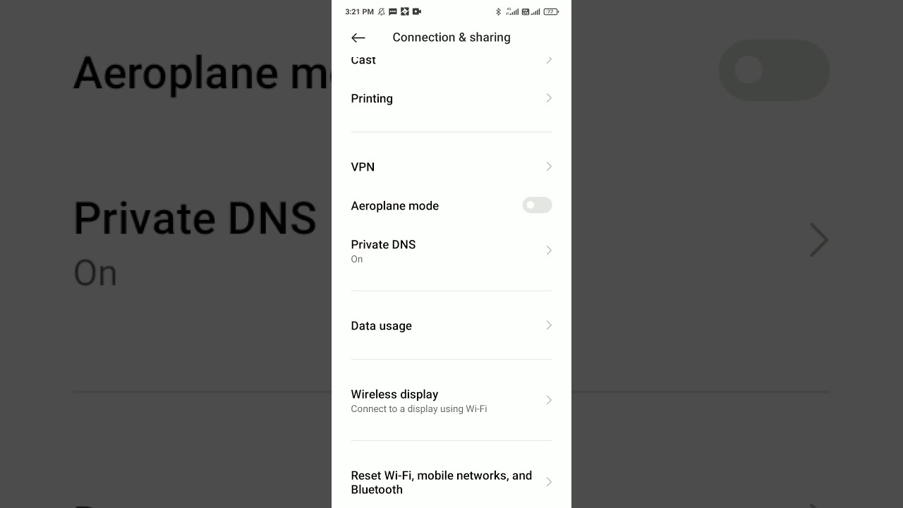 mi a3 Network Reset Setting Fix Bluetooth,Wifi,Mobile Data Problem
