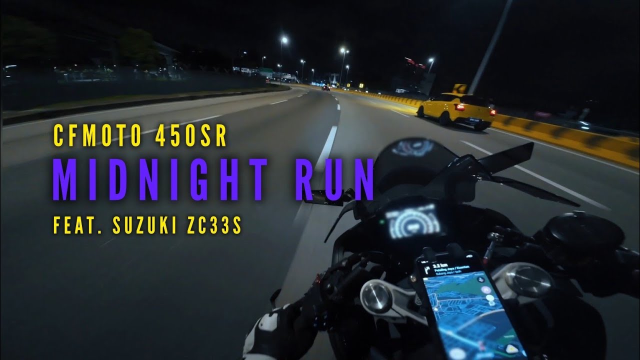 Midnight Run | CFMOTO 450SR | POV Ride | DJI Osmo Action 4 + Mic Mini