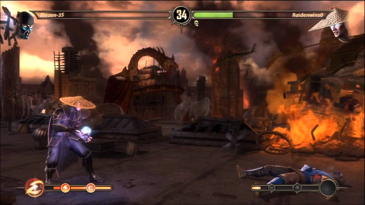 Raidenwins (Raiden) vs. Blazon-35 (Sub-Zero) - MK9 online match