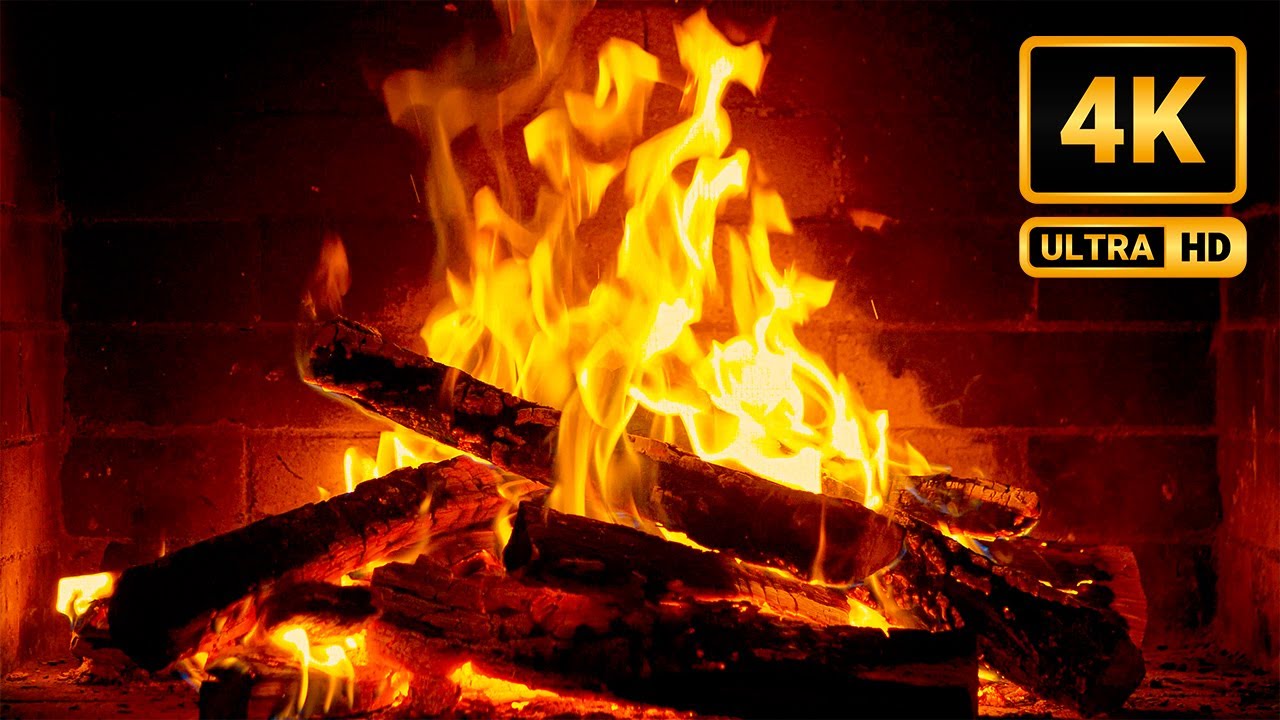 🔥4K Fireplace Jazz 🔥10 Hours of Relaxing Jazz Music with Burning Fireplace for Ultimate Relaxation
