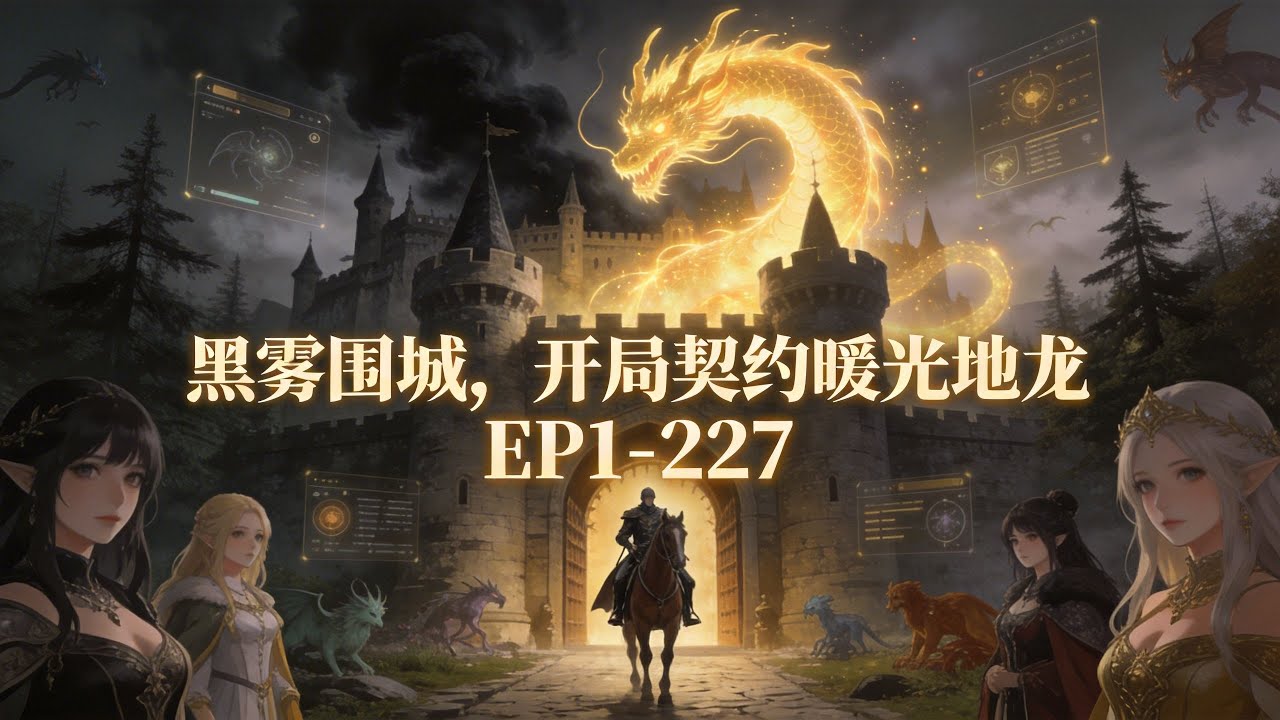 🔥《黑雾围城，开局契约暖光地龙》EP1-227💥 开局穿越，成为即将领地被毁、一穷二白的新任烬火镇领主。城外，黑雾笼罩半影边境，影仆啃食生人，只剩下八十余人的烬火镇成了孤城，#爽文#小說#有声书#漫画
