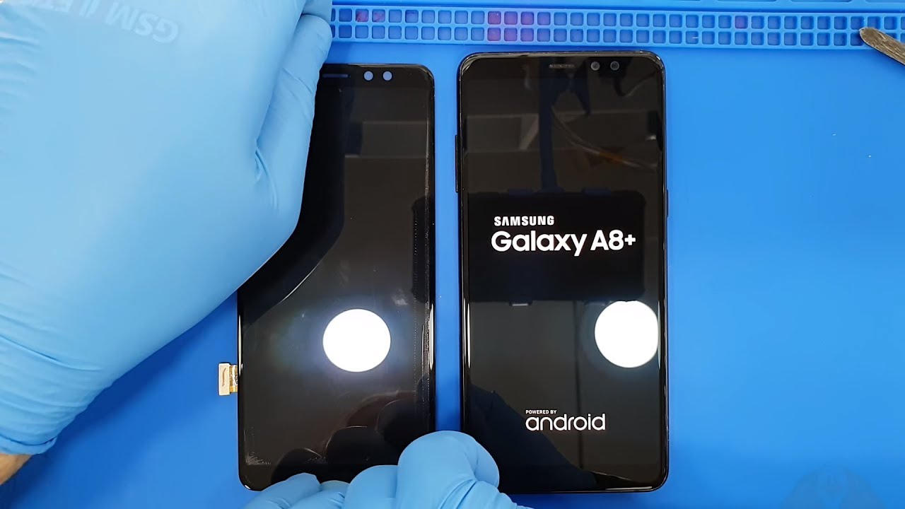 замена экрана Samsung Galaxy A8+ 🇷🇺 