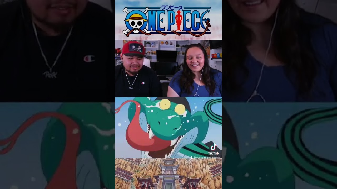 Luffy Meets The Snake Princess #animereaction  #onepiecereaction #yvesanddeisireacts #onepiece